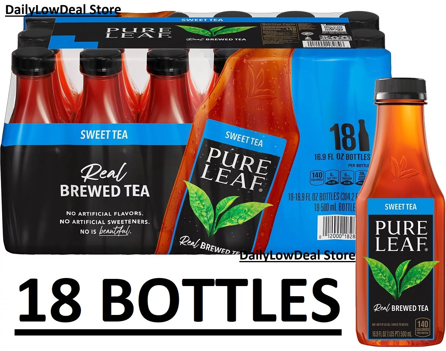 Pure Leaf Real Brewed Tea Sweet Tea 16.9 fl. oz., 18 pk. FREE FAST SHIP