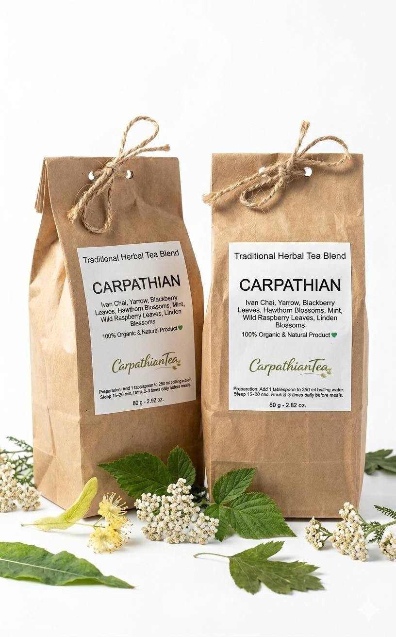 Traditional Carpathian Herbal Tea Blend 80g Loose Leaf Natural Handmade
