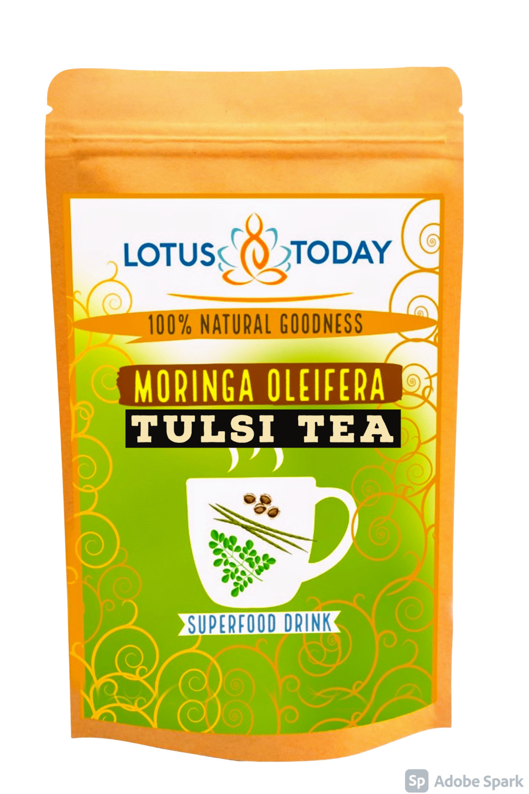 Pure Moringa leaves – Cut leaves for salads, smoothies and herbal tea – 300grams