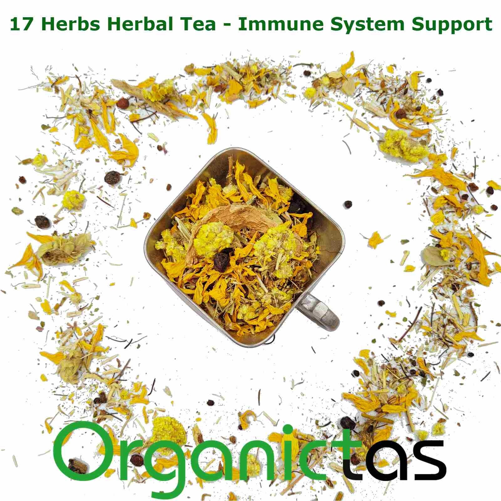 17 Herbs IMMUNE SYSTEM BOOSTER TEA – Immune Support Loose Natural & Organic Tea