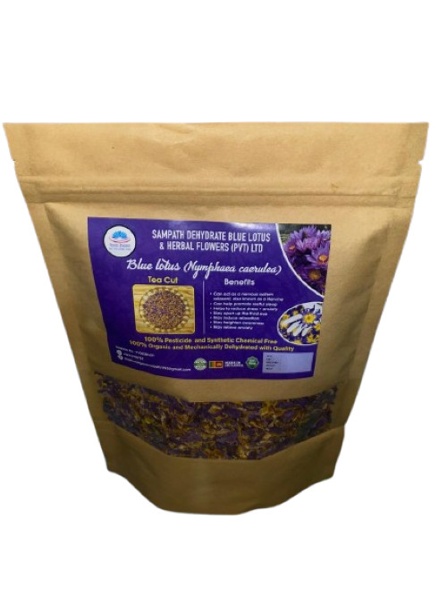 25g -250g Dried Blue Lotus Cut Flower Pure Nymphaea Caerulea Organic