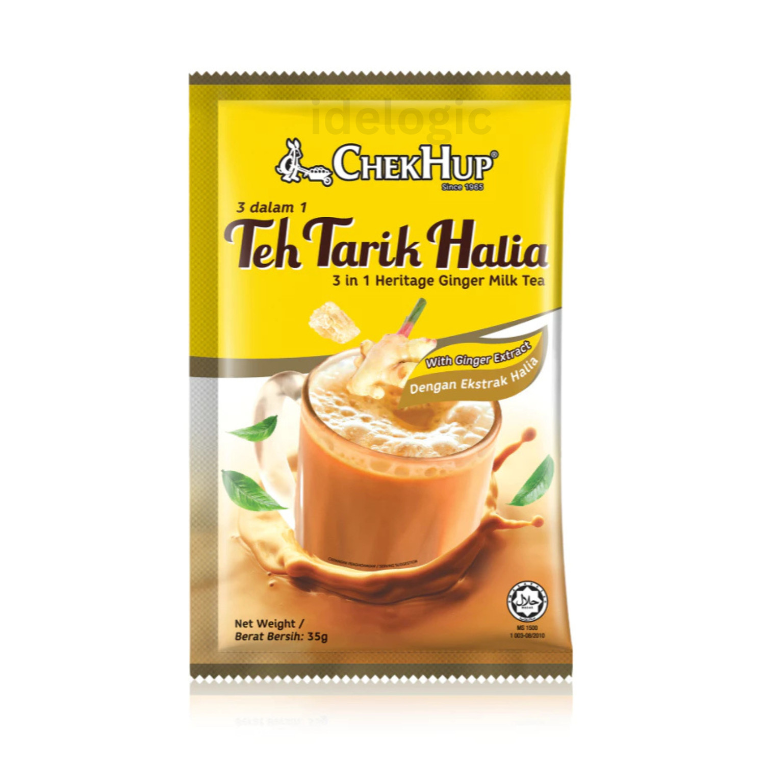 Teh Tarik Halia Ginger Milk Tea 2 Pack Chek Hup 3in1 (12 Sachets) Free Shipping