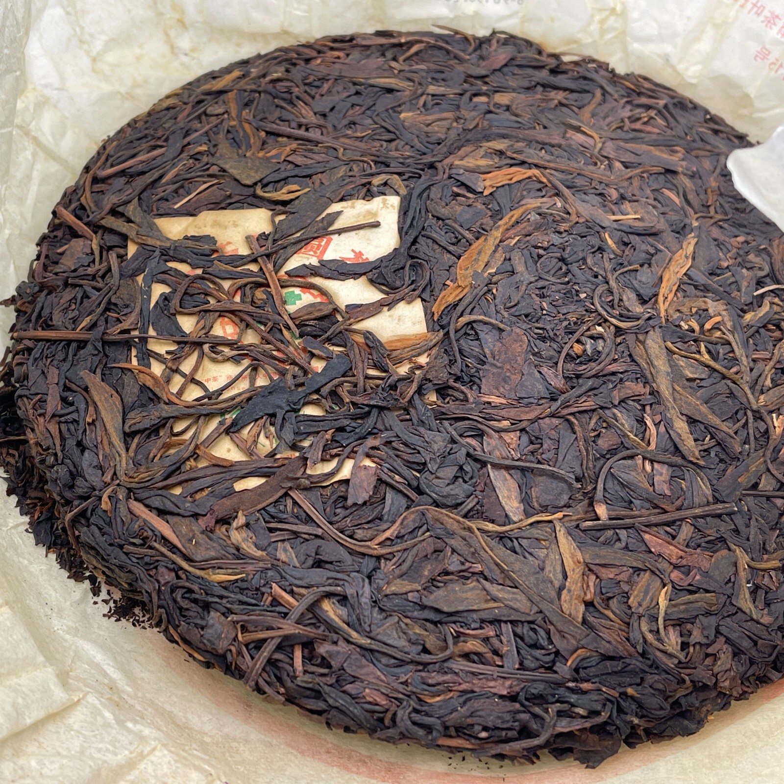 Pu-erh tea,2007,訂製茶Custom Tea,中茶牌圓茶China Tea Round Tea,380g,Raw