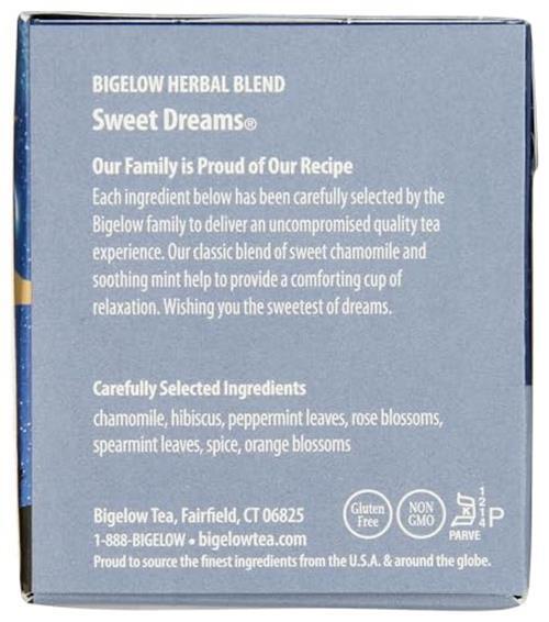 Bigelow Tea Sweet Dreams 20bg Assorted Flavor Names , Sizes