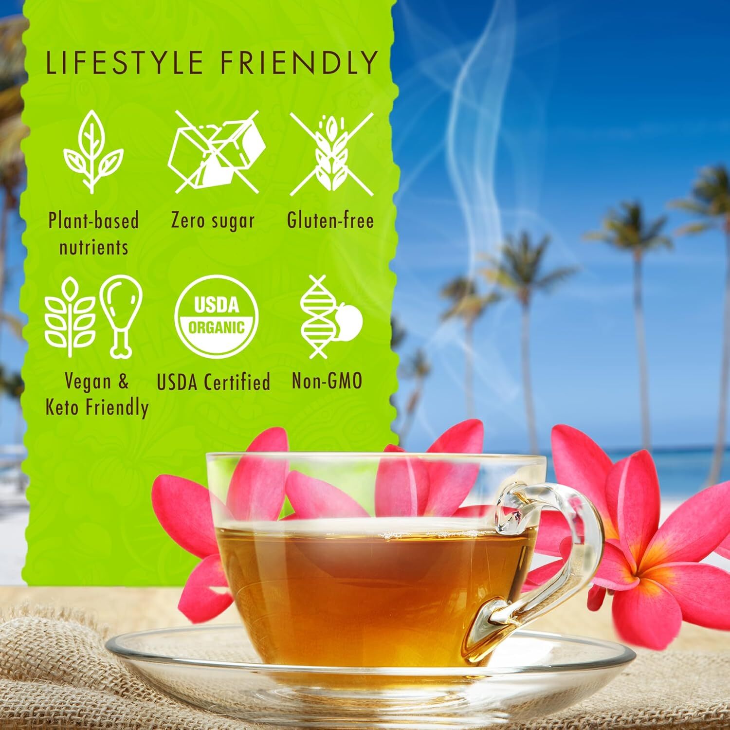 Hawaiian Natural Passion Fruit Orange Flavored Organic Tea – Tropical Fruit Gree