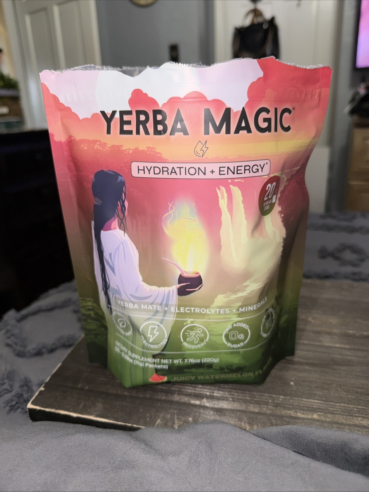 Brainista Yerba Magic Hydration+Energy Juicy Watermelon 20 Sticks