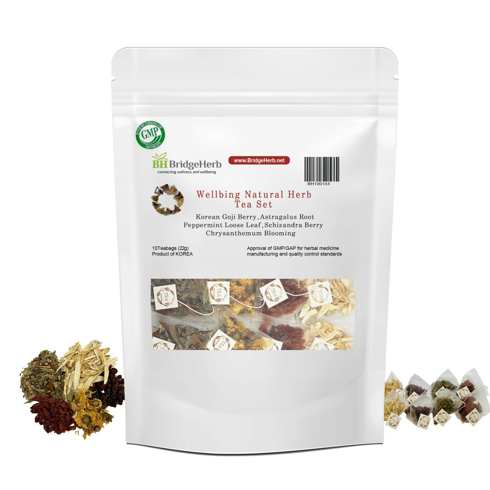 (Medicinal Korean Herb) Wellbing Natural Herb Tea Set웰빙한방차(10teabags)