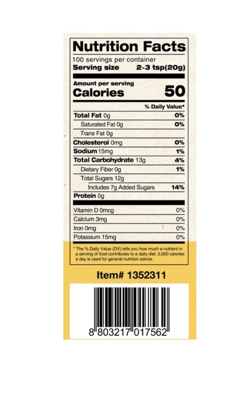 2X Vonbee Honey Citron and Ginger tea, Jam, Salad Dressing and More 4.4 LB / 2KG