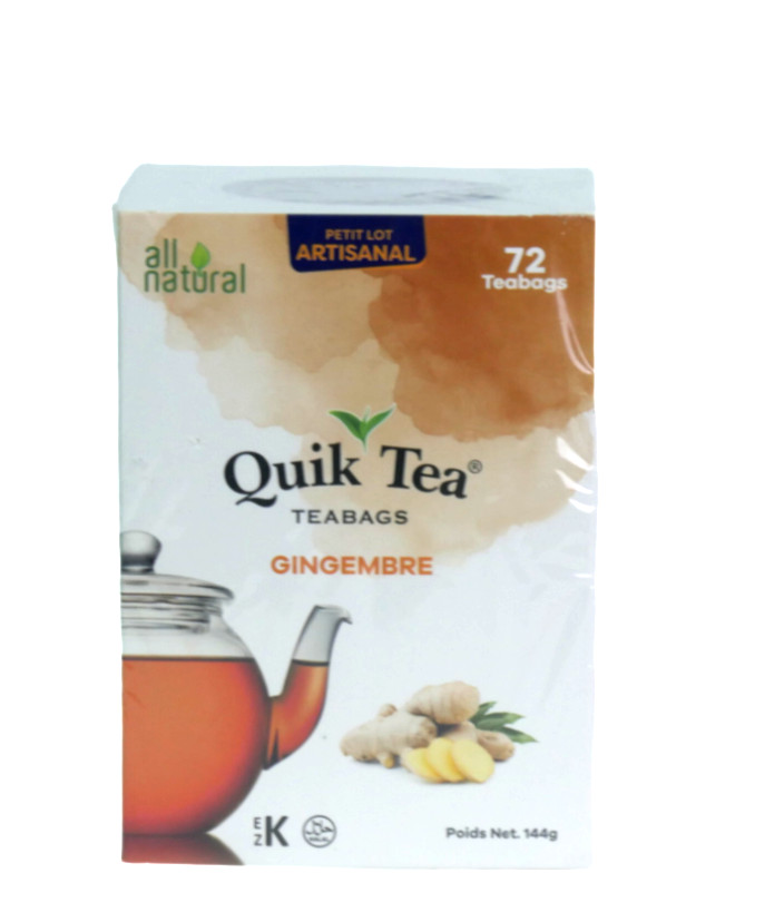 QuikTea Ginger Teabags – 72 Count