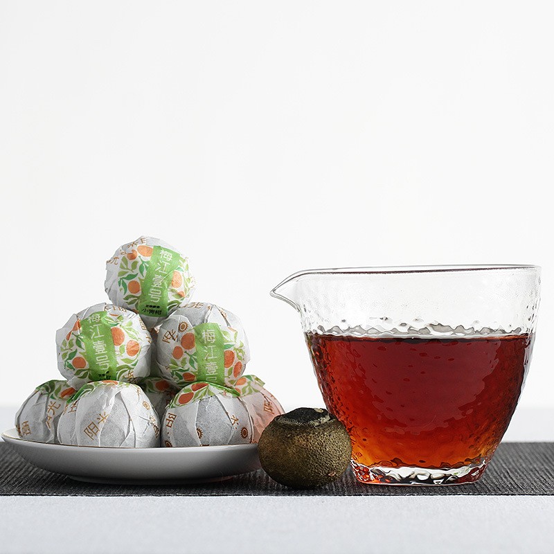 500g Small Green Mandarin Orange Meijiang No.1 Aged Pu’er Chenpi Ripe Tea
