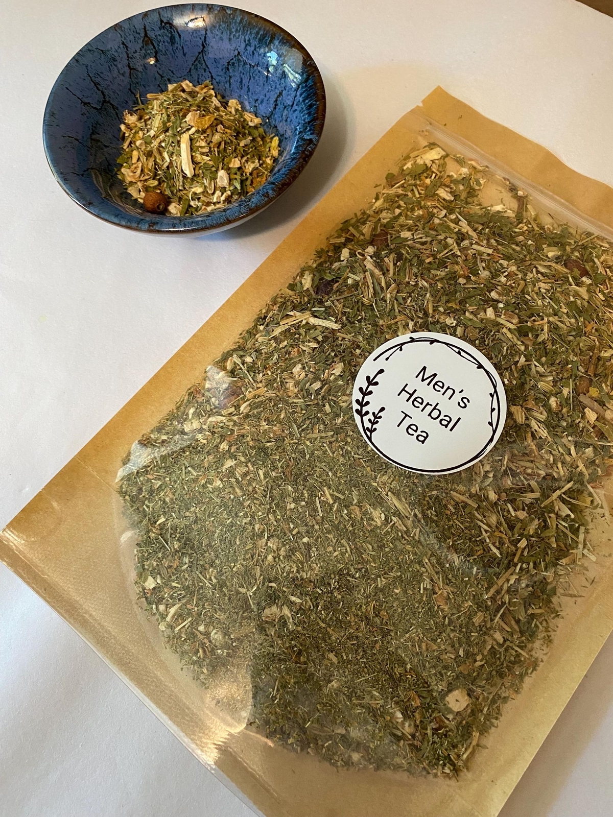 His Herbal Tea Infusion for Men, Earthy Loose Leaf Herbs for Prostate Support