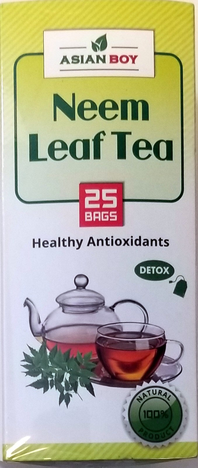 Asian Boy 100% Neem Leaf Tea with healthy antioxidants – 25 tea bags