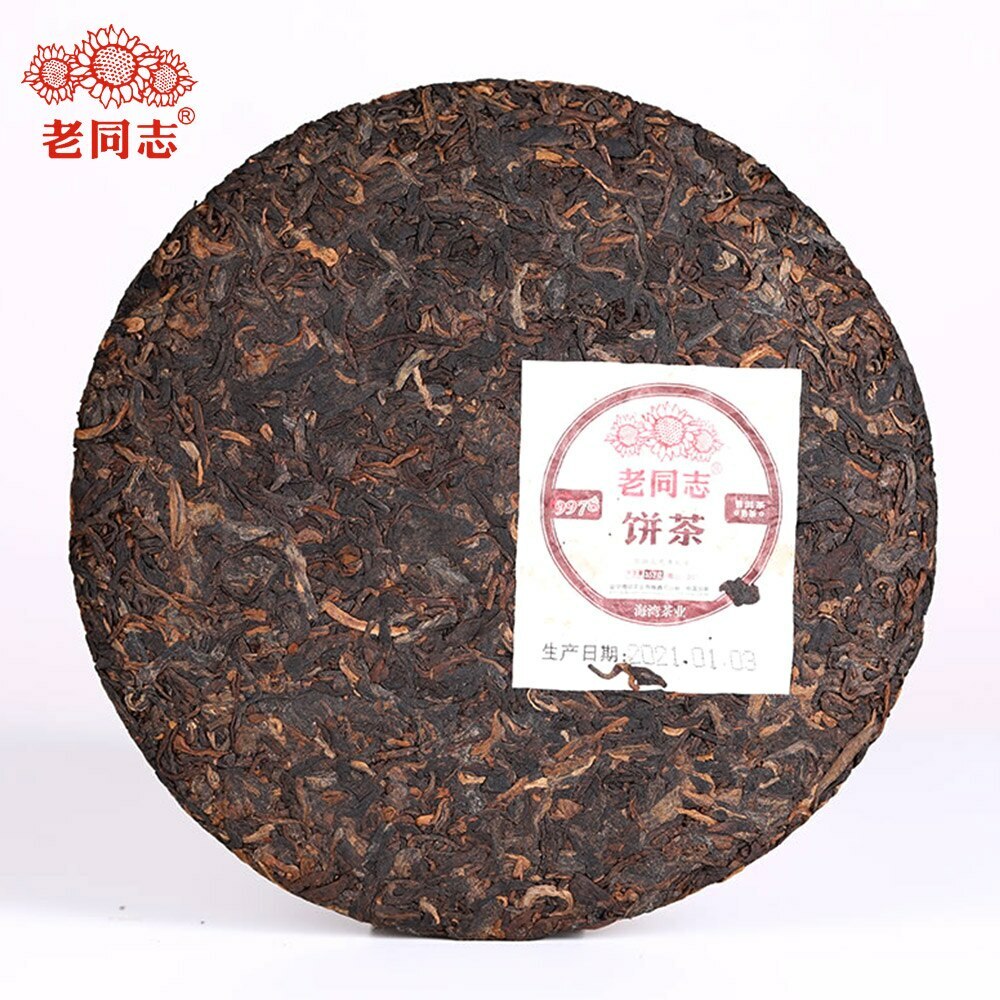 2021 Haiwan 9978 Ripe Pu-erh Tea (Batch 211) Old Comrade Shu Puer Tea 357g