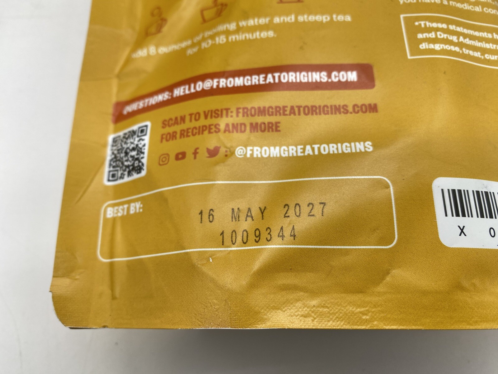 Organic Turmeric Ginger Tea – Eco-Conscious Tea Bags – 200 Count