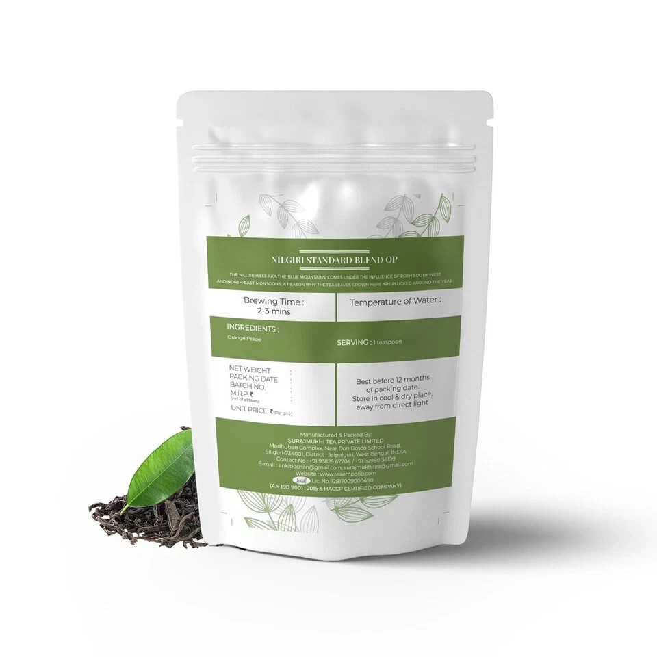 Surajmukhi Tea Nilgiri Standard Blend Tea 100g Free Shipping World Wide