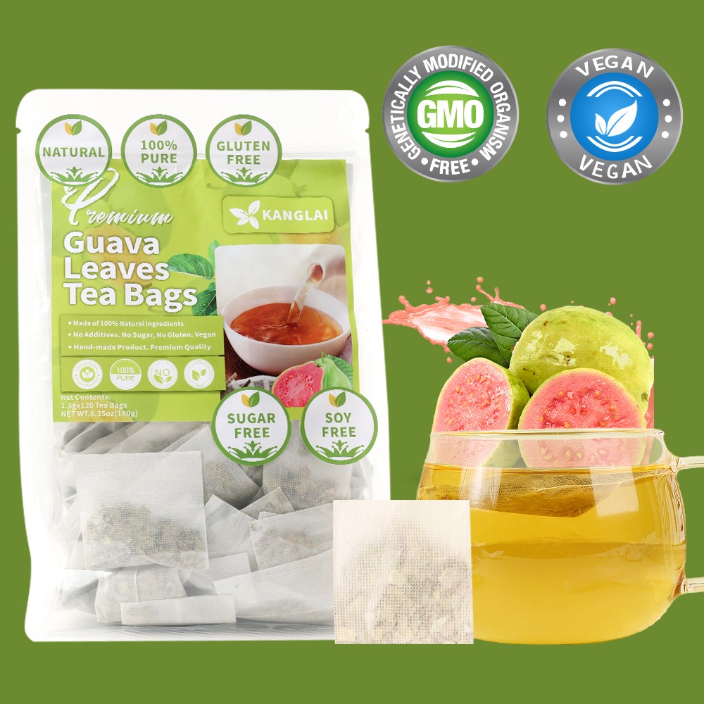 Guava Leavess Tea Bags 180 G Regulate Blood Sugar Improve Digestion Antioxidant