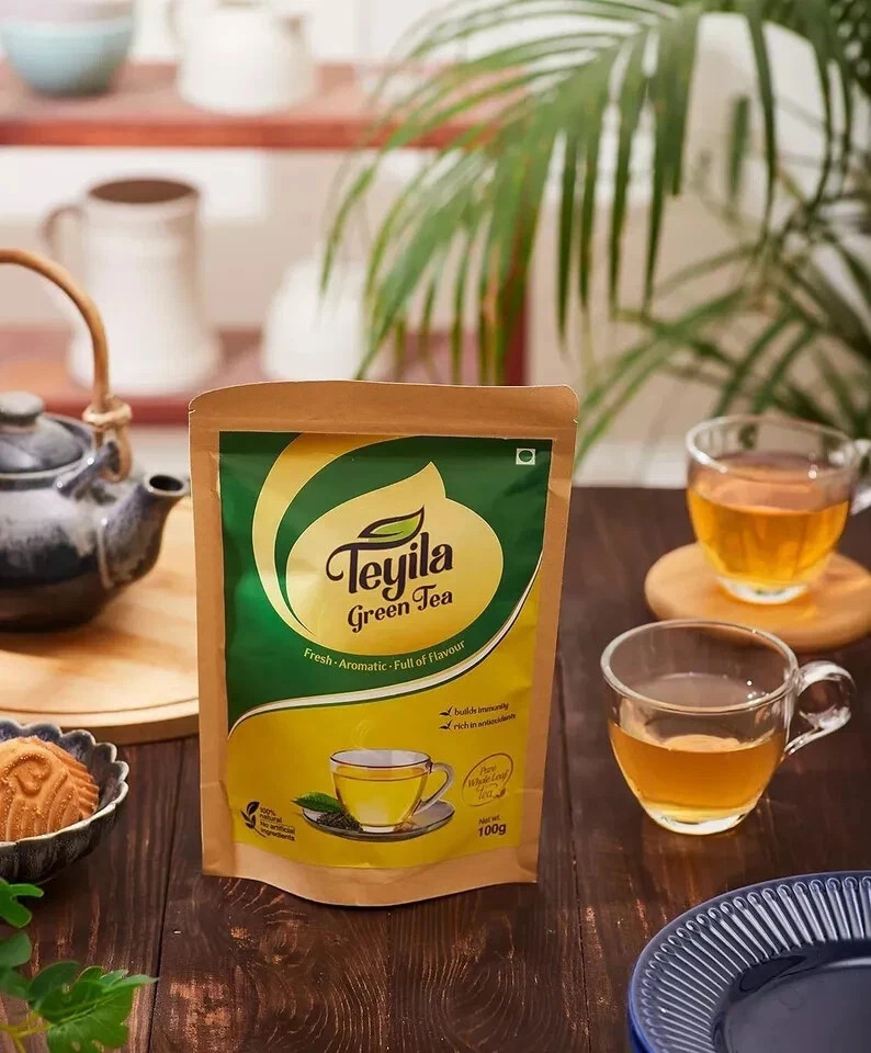 Teyila Pure and Fresh Green Tea 100 Grams Free Shipping World Wide