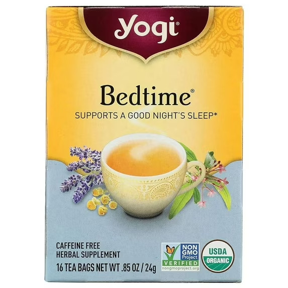 Yogi Bedtime, Caffeine-Free, Organic Herbal Tea Bags, 16 Count, .85 oz.