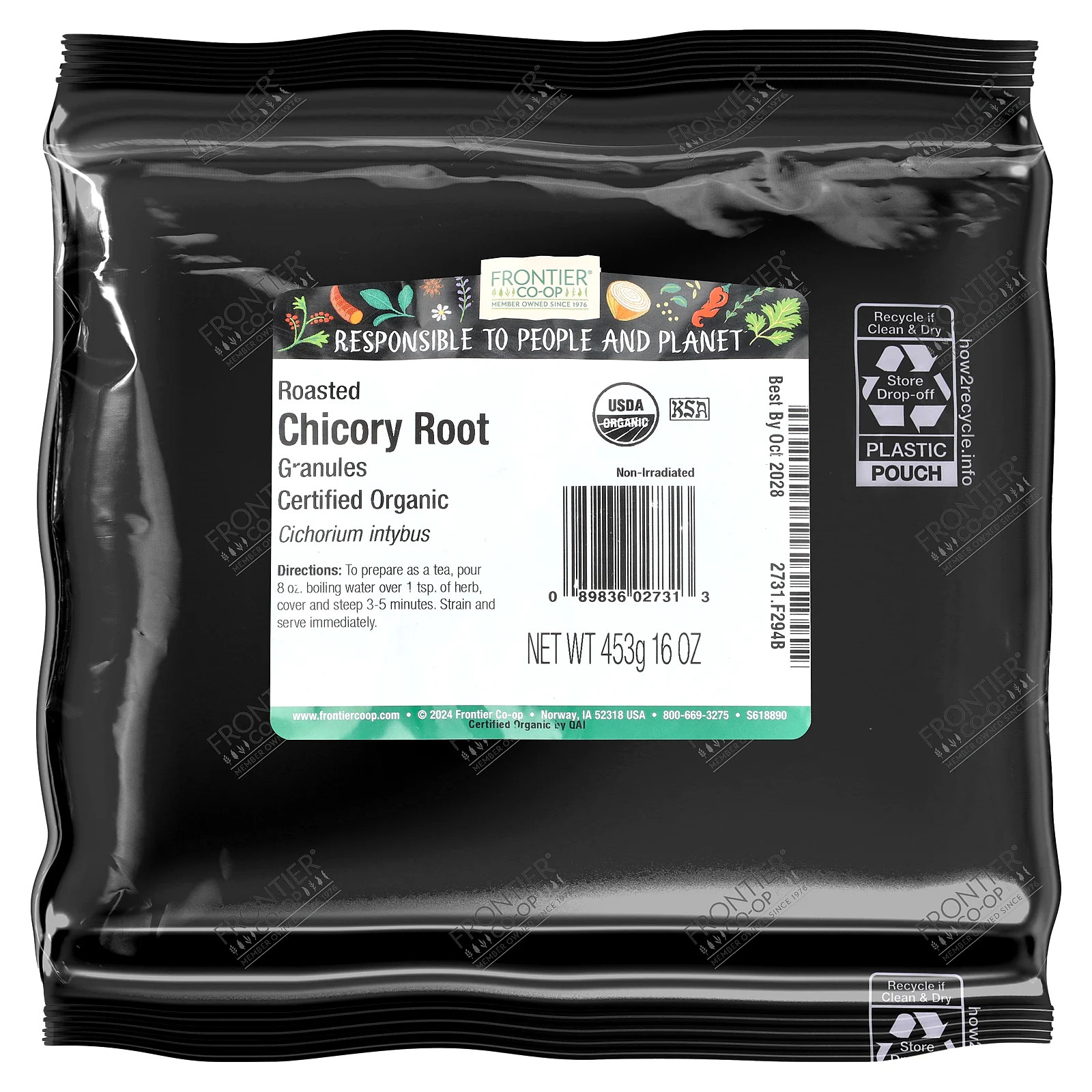 Roasted Chicory Root Granules, 16 oz (453 g)