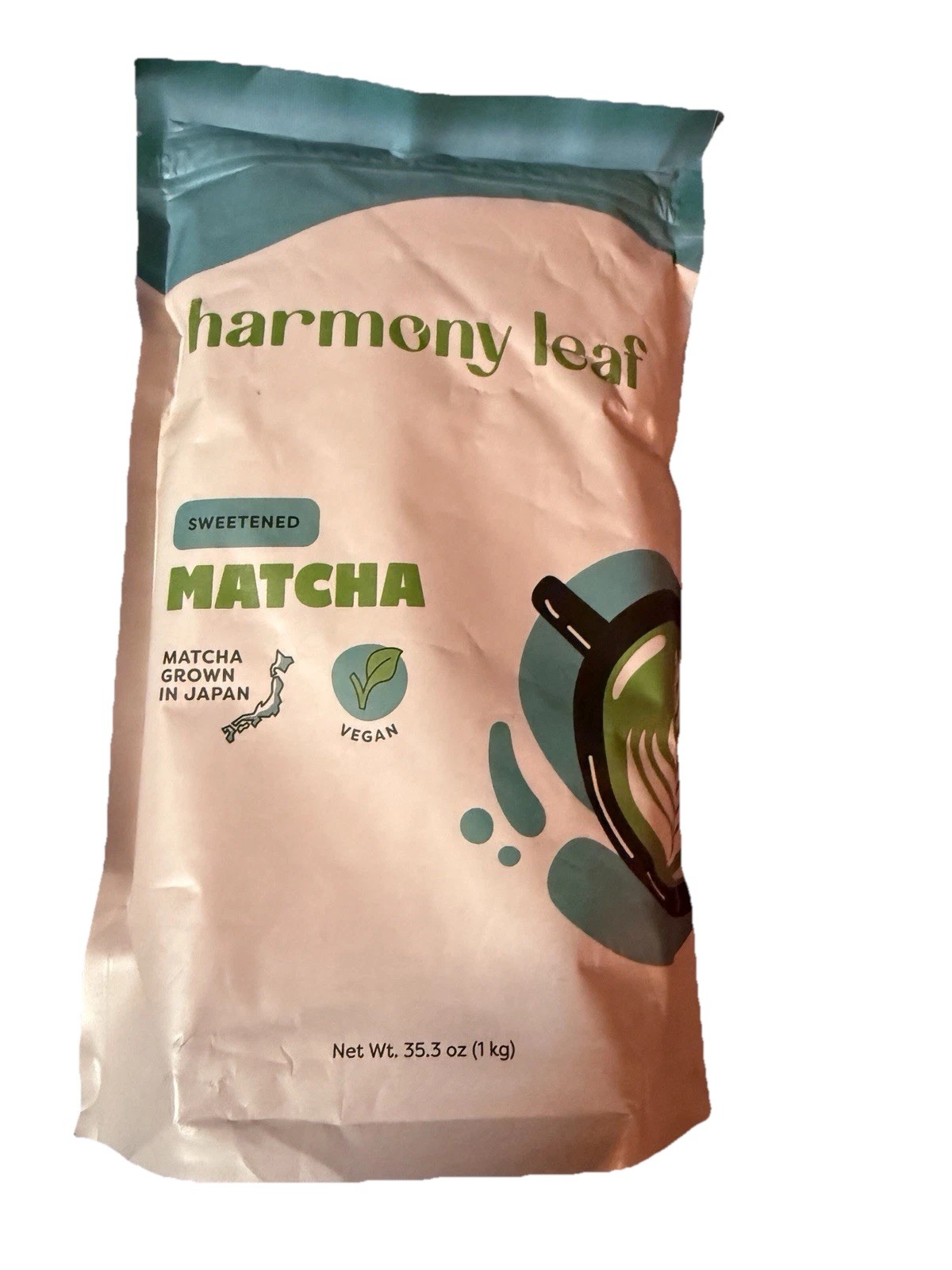 Sweet Matcha Green Tea Latte Powdered drink Harmony Leaf vegan Japanese
