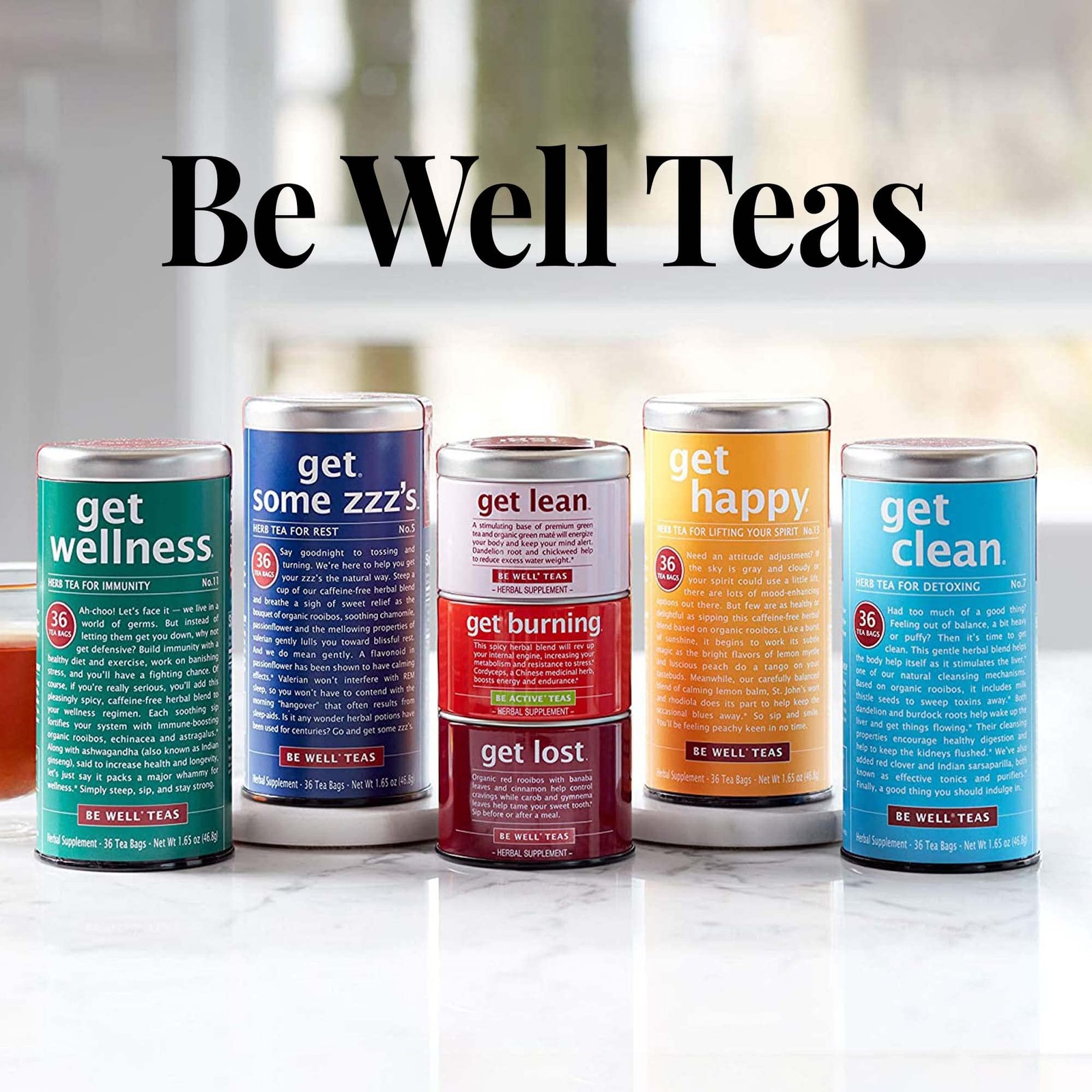 The Republic of Tea Get Burning Herb Tea for Metabolism, 36 Tea Bags