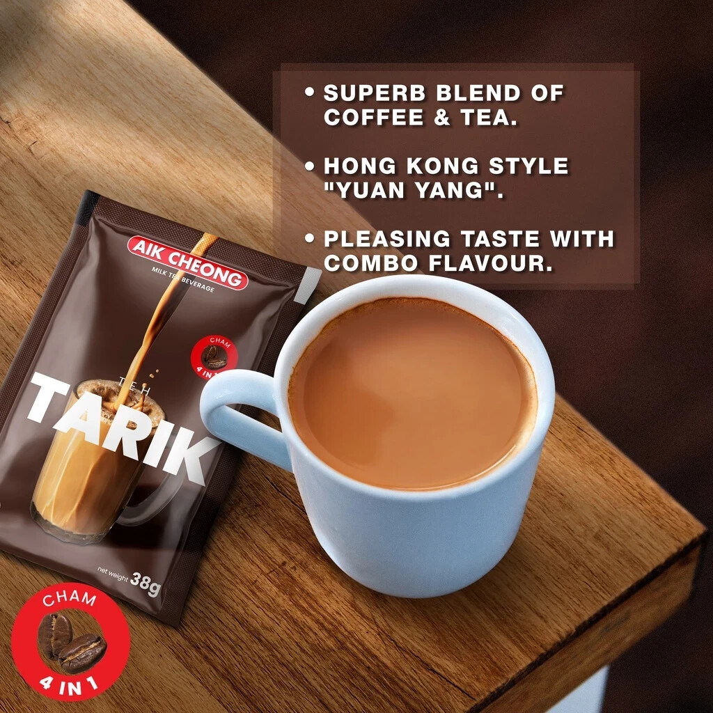 AIK CHEONG Teh Tarik – Cham 4in1 (38g x 12 sachets)