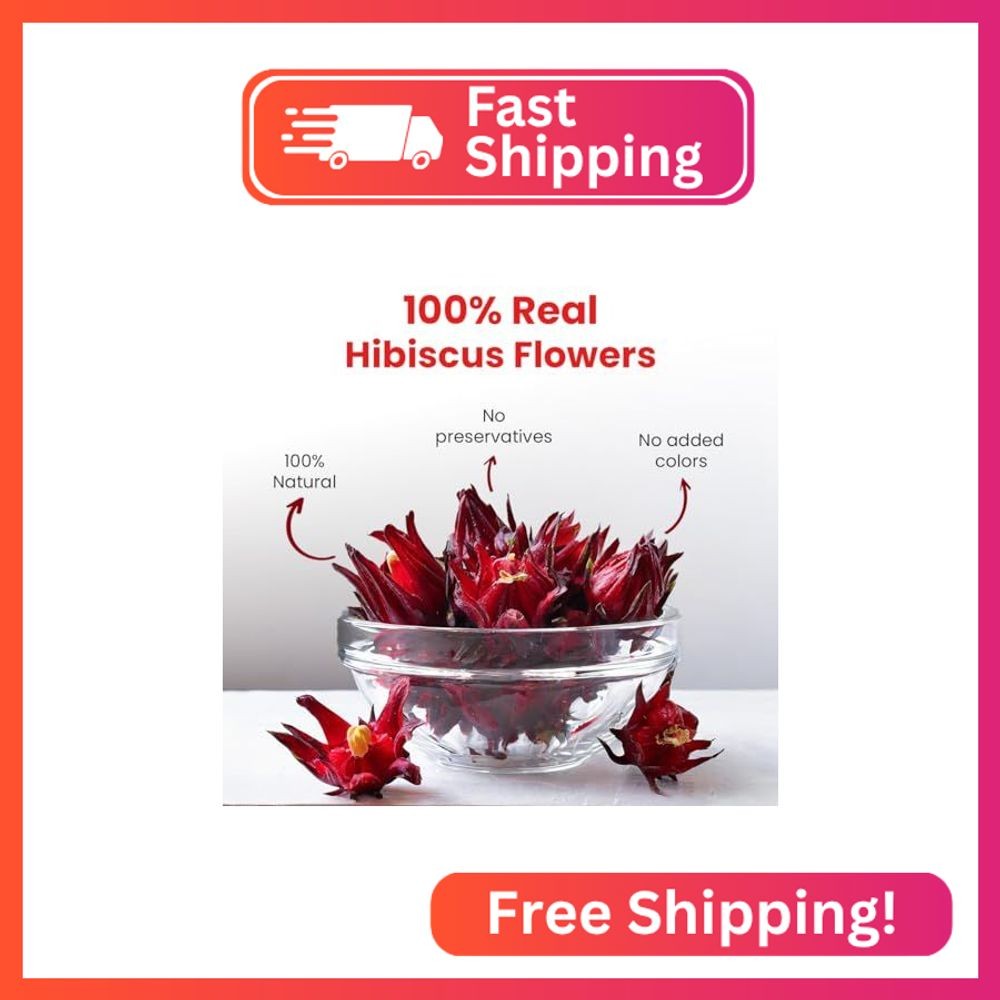 BLUE TEA – Hibiscus Tea – 1.76 Oz – Pack of 2 (100 Cups) Loose | SKIN GLOW ENHAN