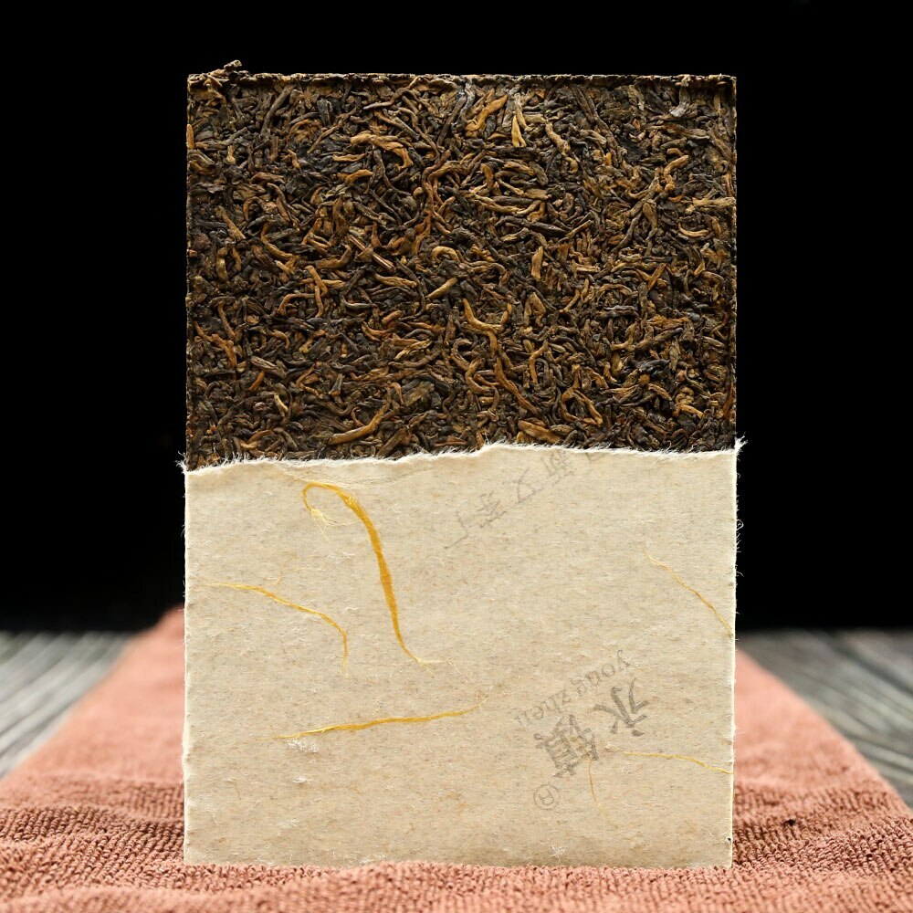 2024 Chinese Tea XIN WEN Ripe Puerh “Palace Pu-Erh Tea Brick” Shu Puer Tea 250g