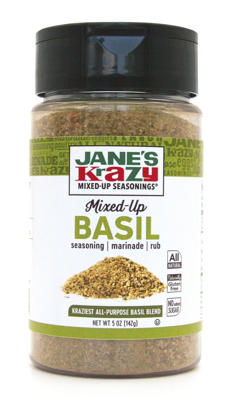 Jane’s Krazy Seasonings Mixed-Up Basil Seasoning, 5 Ounce 5 ounce (Pack of 1)