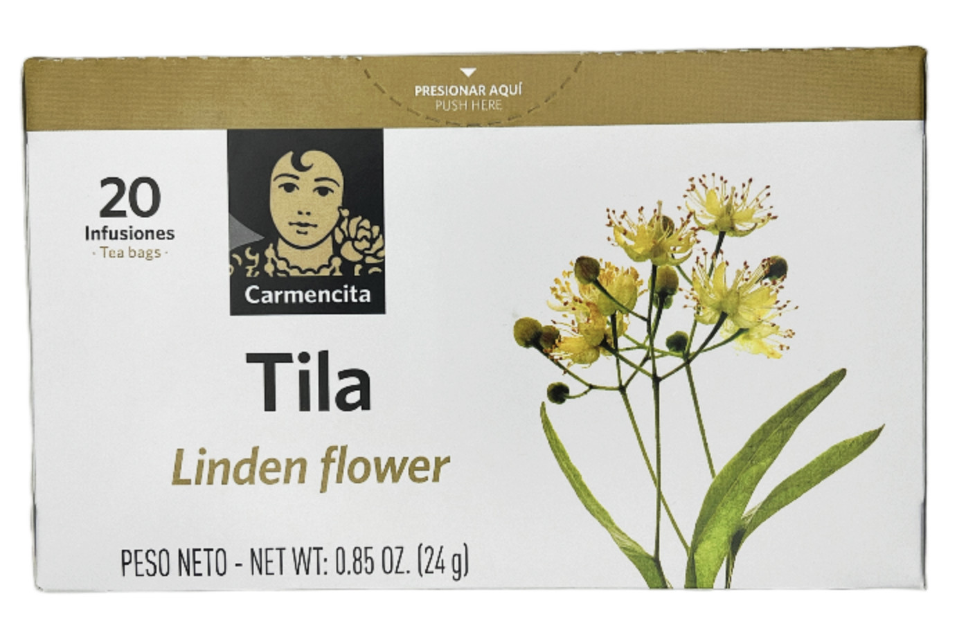 Spanish Linden Flower Tea (Tila / Tilo) by Carmencita 20 Tea Bags