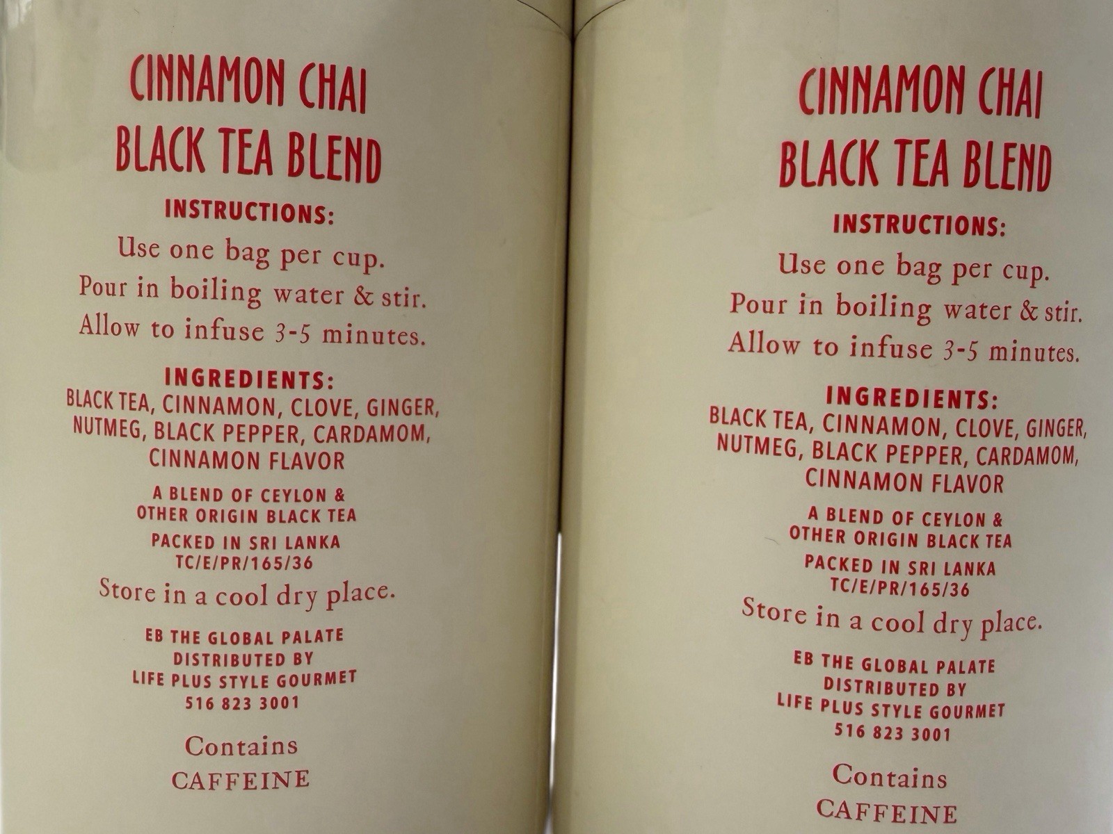 Well Now Tea Company Cinnamon Chai Black Tea 2 Pack 50 Bags Each