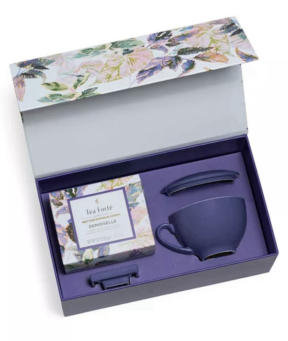 TEA FORTE New York Botanical Garden DEMOISELLE Cafe Cup Tray Infusers GIFT BOX