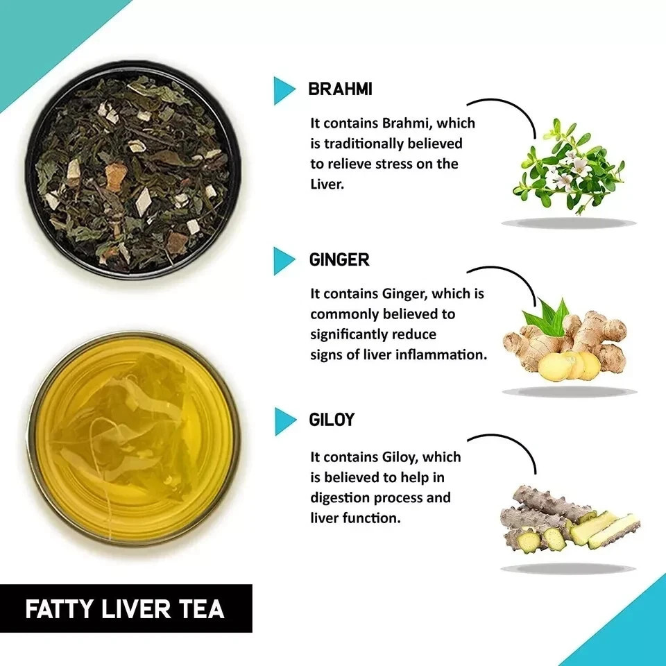 TEACURRY Fatty Liver Tea 30 Tea Bags Free Shipping World Wide