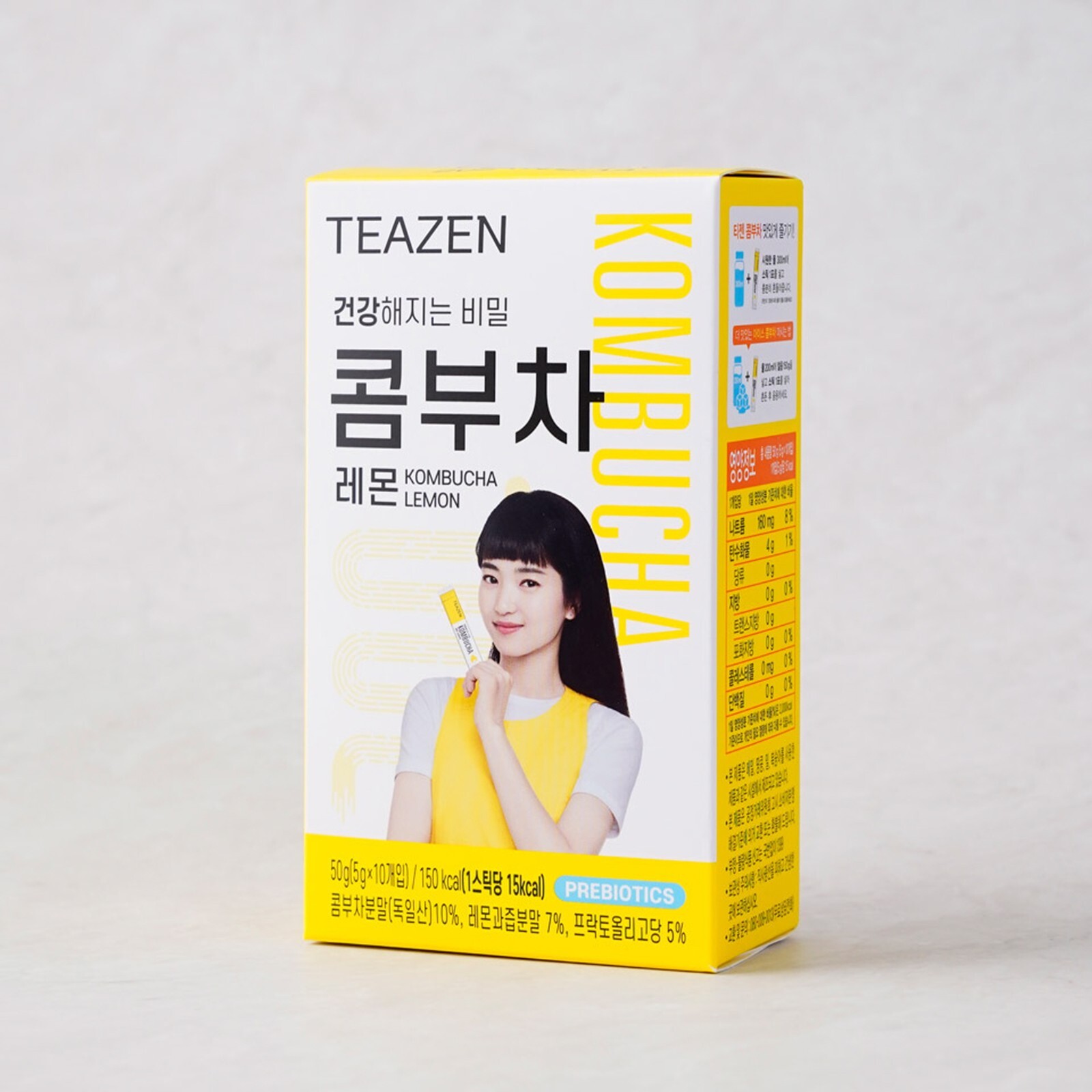 Korean Instant Tea TEAZEN KOMBUCHA LEMON 5g X 10sticks Health Diet