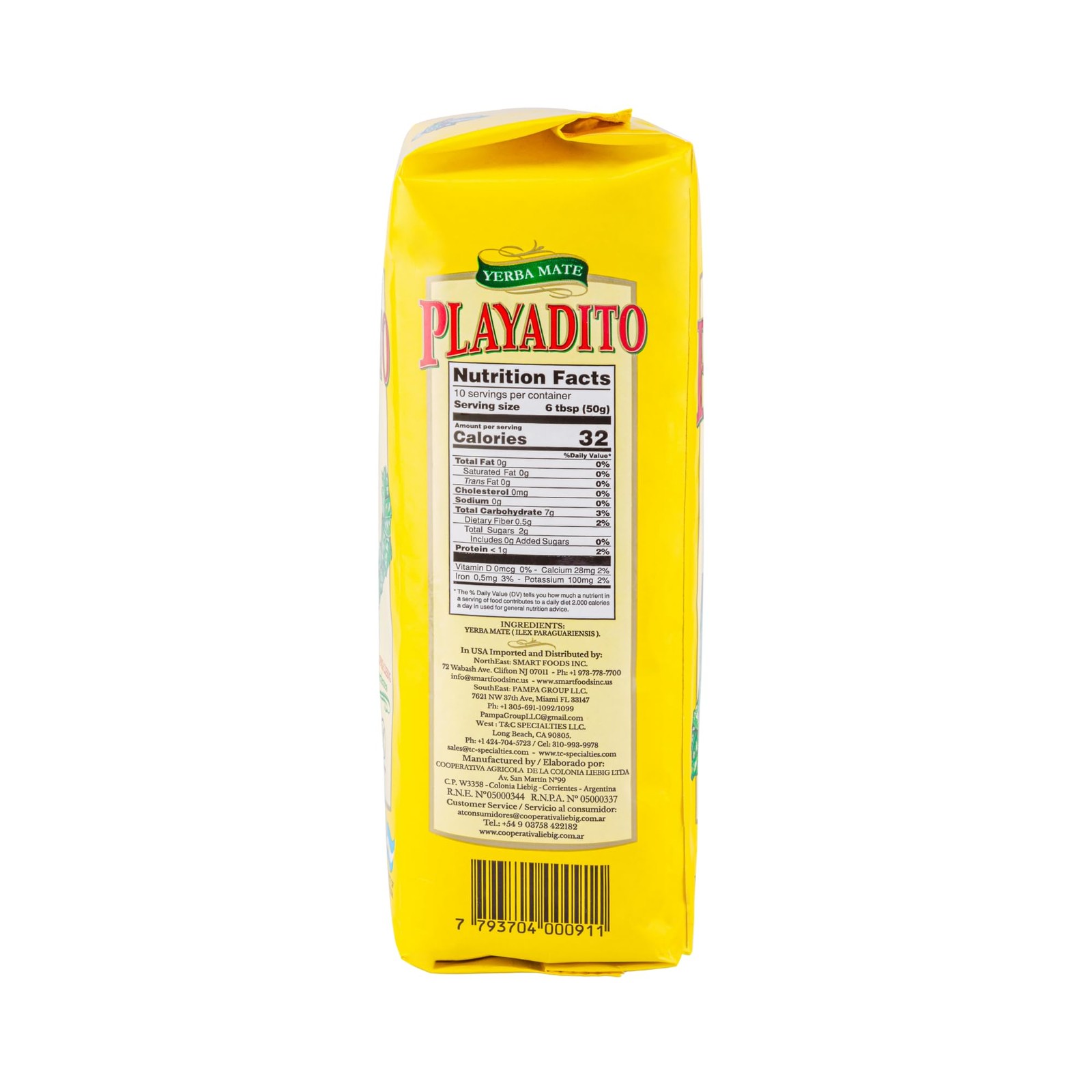 Yerba Mate Playadito 500gm 1.10 Pound (Pack of 1), 1