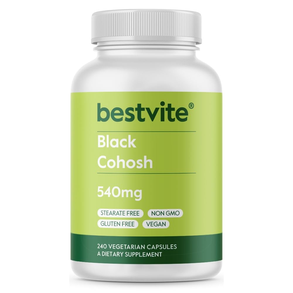 Black Cohosh 540mg (240 Vegetarian ) – No Stearates – No Fillers – Vegan – No…