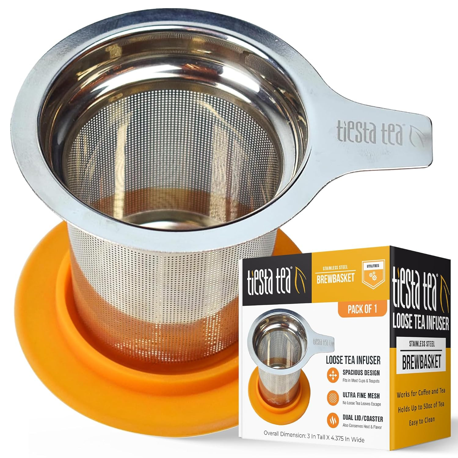 Sampler Set with 45 Pouches & Brewbasket Infuser Bundle
