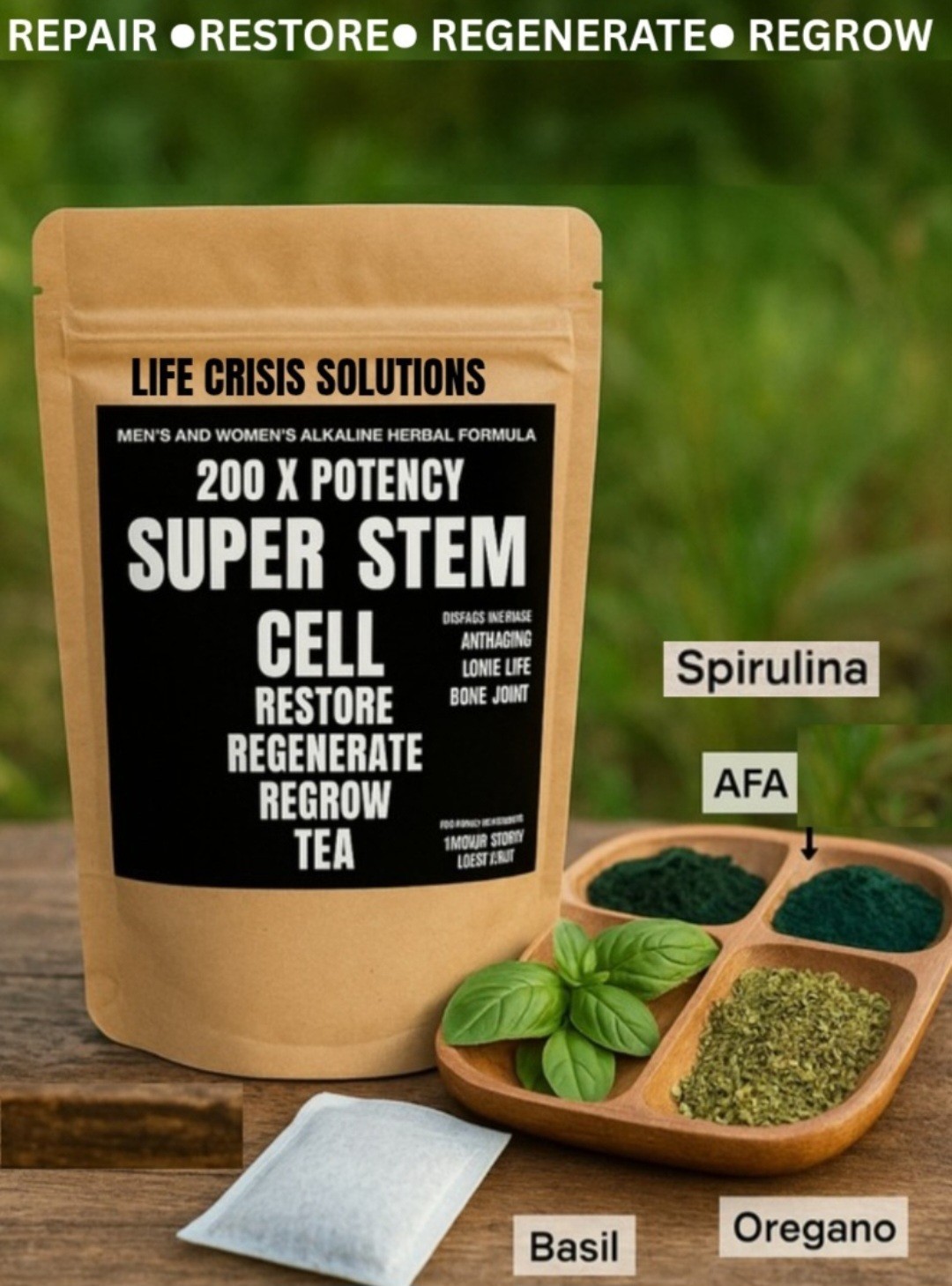 200 X ADVANCED FREQUENCY POWERFUL SYNERGETIC COMPOUND SUPER STEM CELL TEA