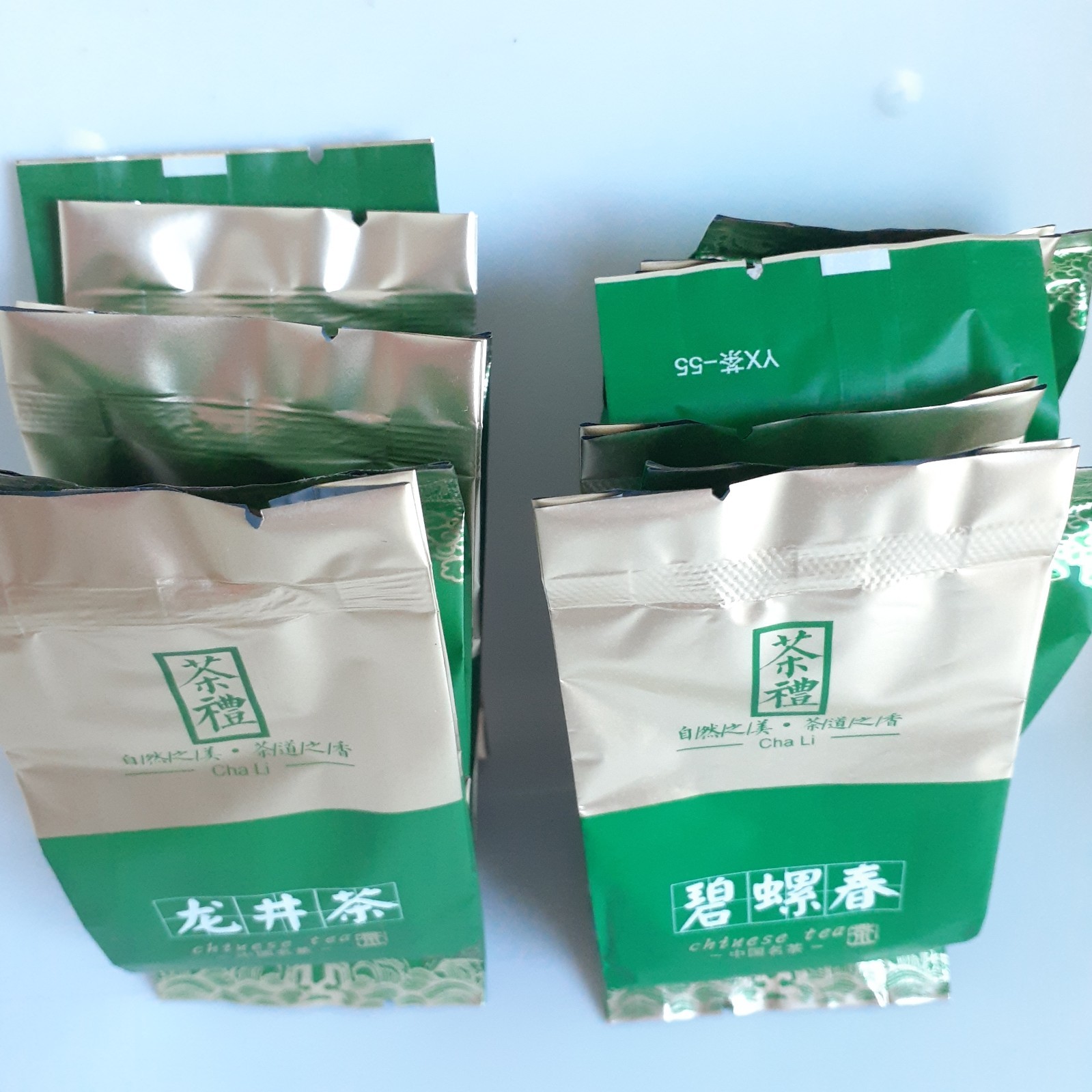 Longjing and Biluochun Loose Leaf Green Tea ( 12 packs)