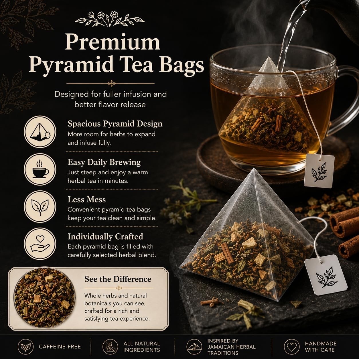 Blood Detox Tea Jamaica Herbal Loose Leaf Blend Caffeine Free 170g Natural Tea