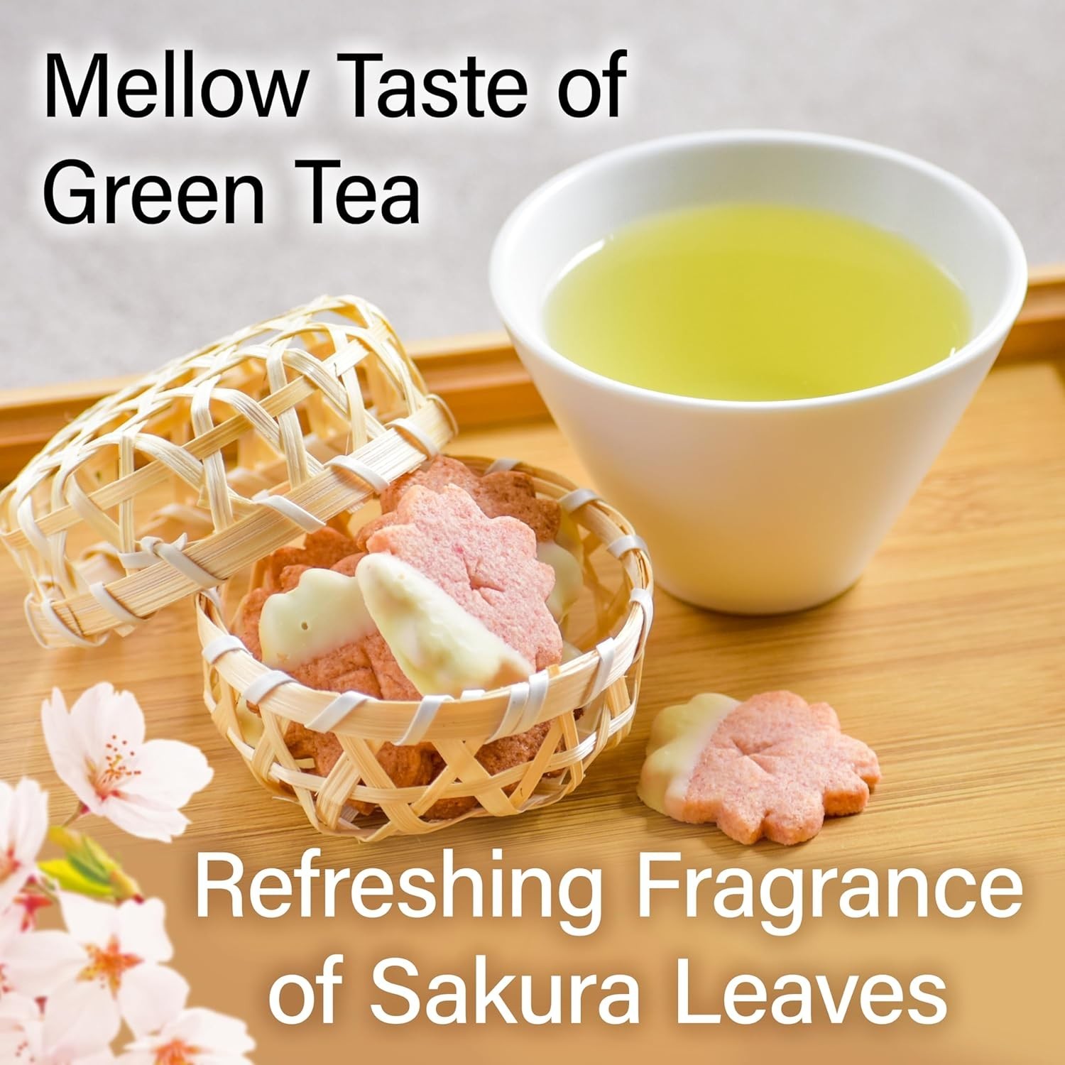 YAMASAN Kyoto Uji Sakura Sencha Green Tea Loose Leaf Japanese Tea 80g Natural