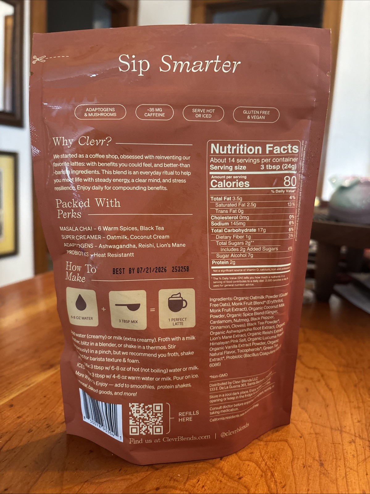 Clevr Salted Caramel Chai Superlatte 14 Lattes