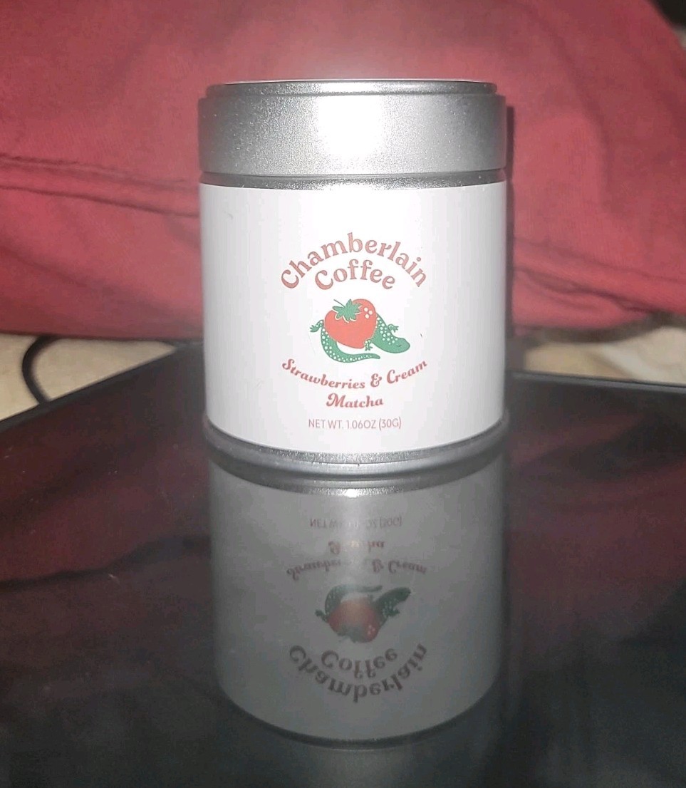 Chamberlain Strawberries & Cream Matcha Organic Ceremonial Grade A 1.06oz