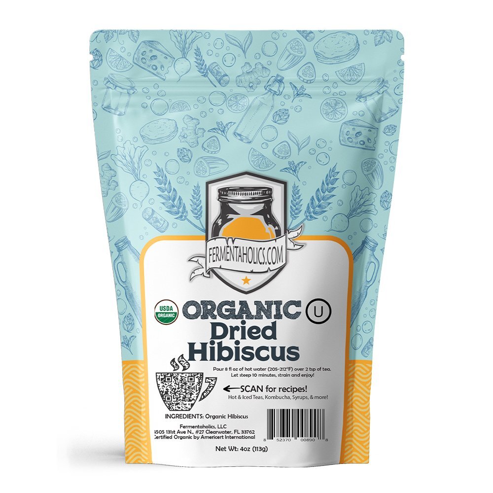 Fermentaholics USDA Certified Organic Dried Hibiscus Flowers