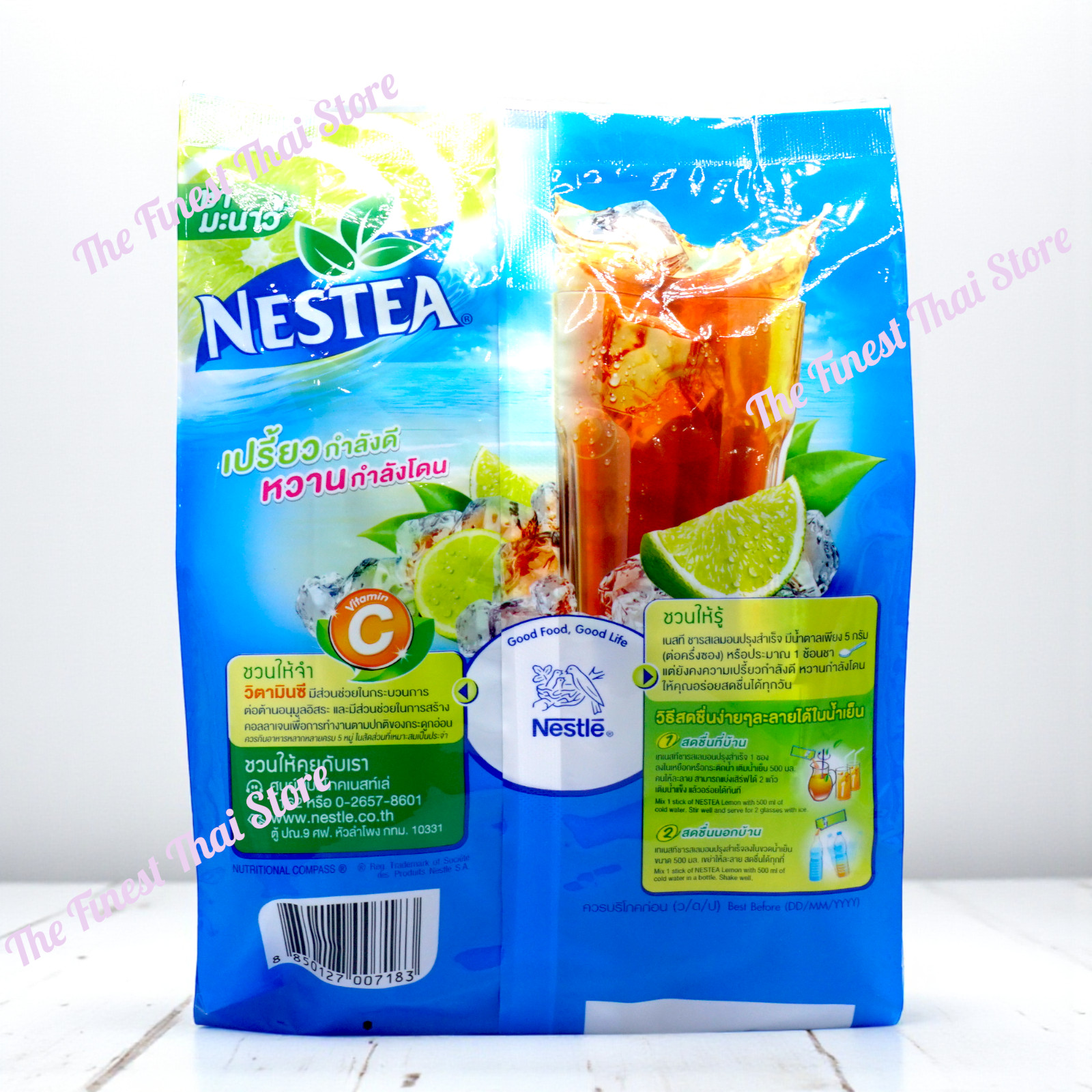 Nestea Instant Lemon Tea Powder Hot or Iced Tea with Sweet & Sour Taste 54 Stick
