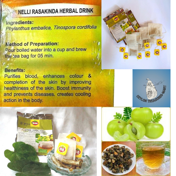 Tea nelli phyllanthus emblica tinospora cordifolia ayurvedic rasakinda herbal