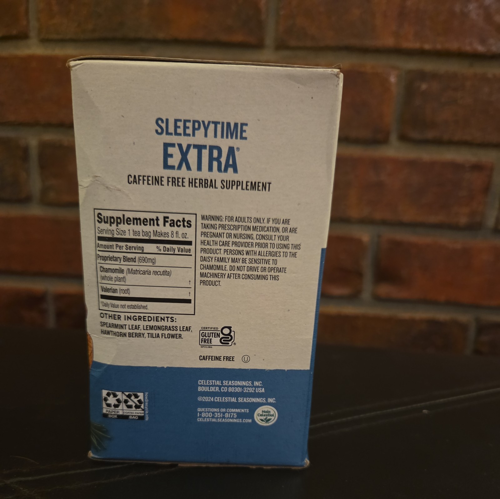 Wellness Tea, Sleepytime Extra®, Caffeine Free, 40 Tea Bags Box 2.5 oz
