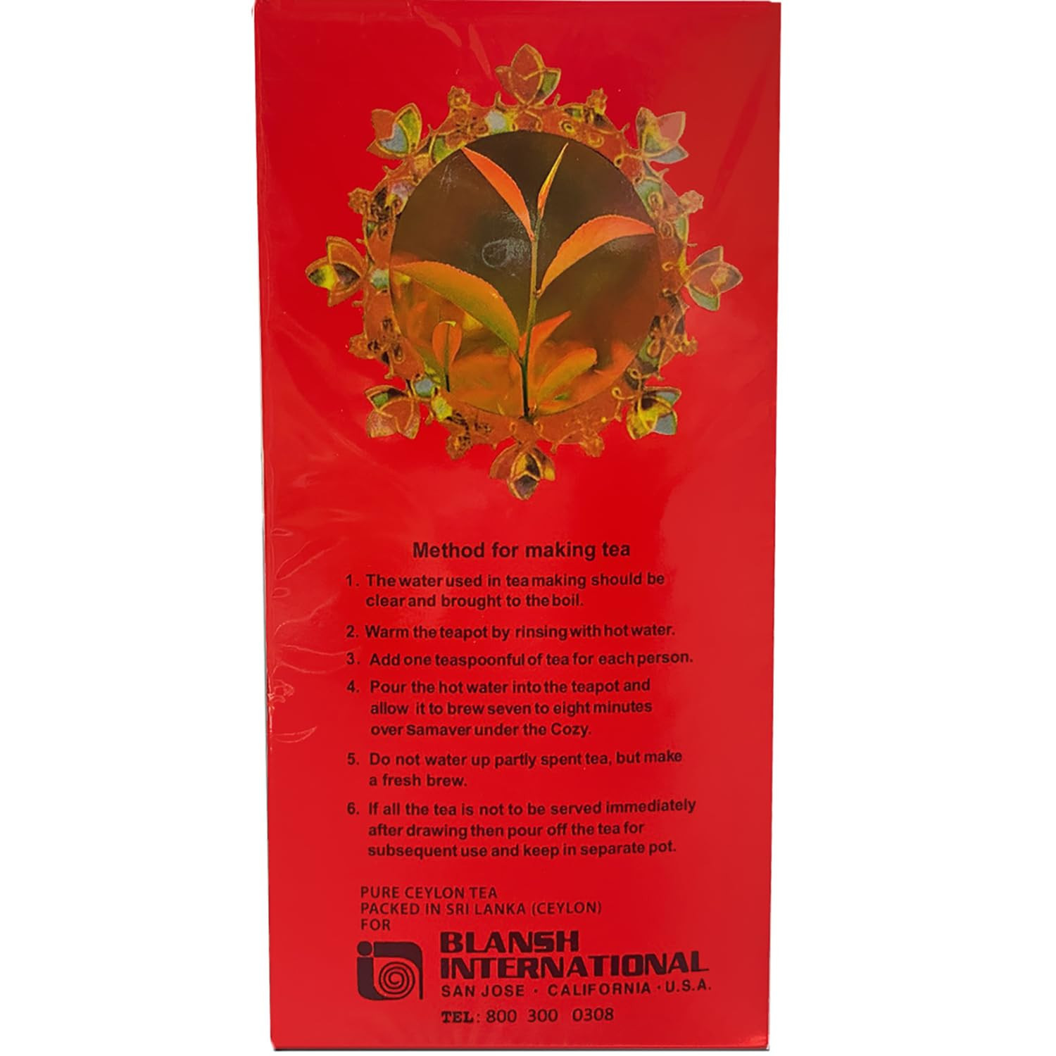 – Pure Ceylon Tea OPA, Orange Pekoe A, 1LB (454G), Loose Leaf Tea