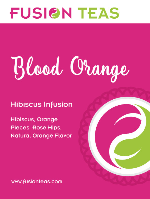Blood Orange Hibiscus Fruit Tea – Herbal Loose Leaf Tisane – Fusion Teas