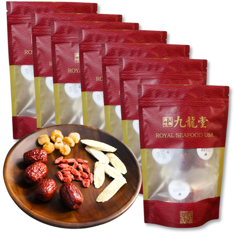 Natural Astragalus Root Longan and jujube tea, 2 Serving/bag, 7 bags 九龍堂 黄芪红枣桂圆茶